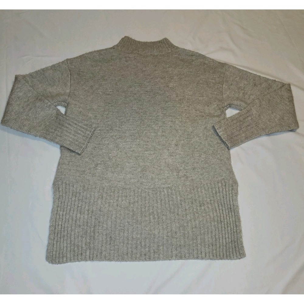 Simply Vera Vera Wang Sweater Womens XS Beige Cable Knit Side Slit Pullover - Picture 4 of 4